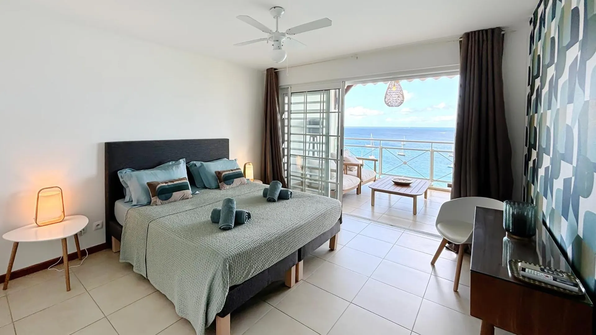 Apartamento Le Grand Bleu T5 Haut Standing, Vue Mer Et Pieds Dans L'Eau Les Trois-Ilets