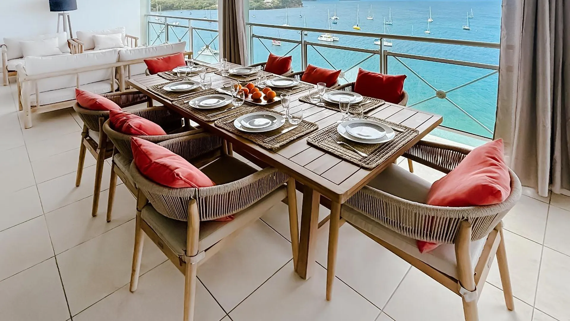 Le Grand Bleu T5 Haut Standing, Vue Mer Et Pieds Dans L'Eau Les Trois-Ilets Apartamento