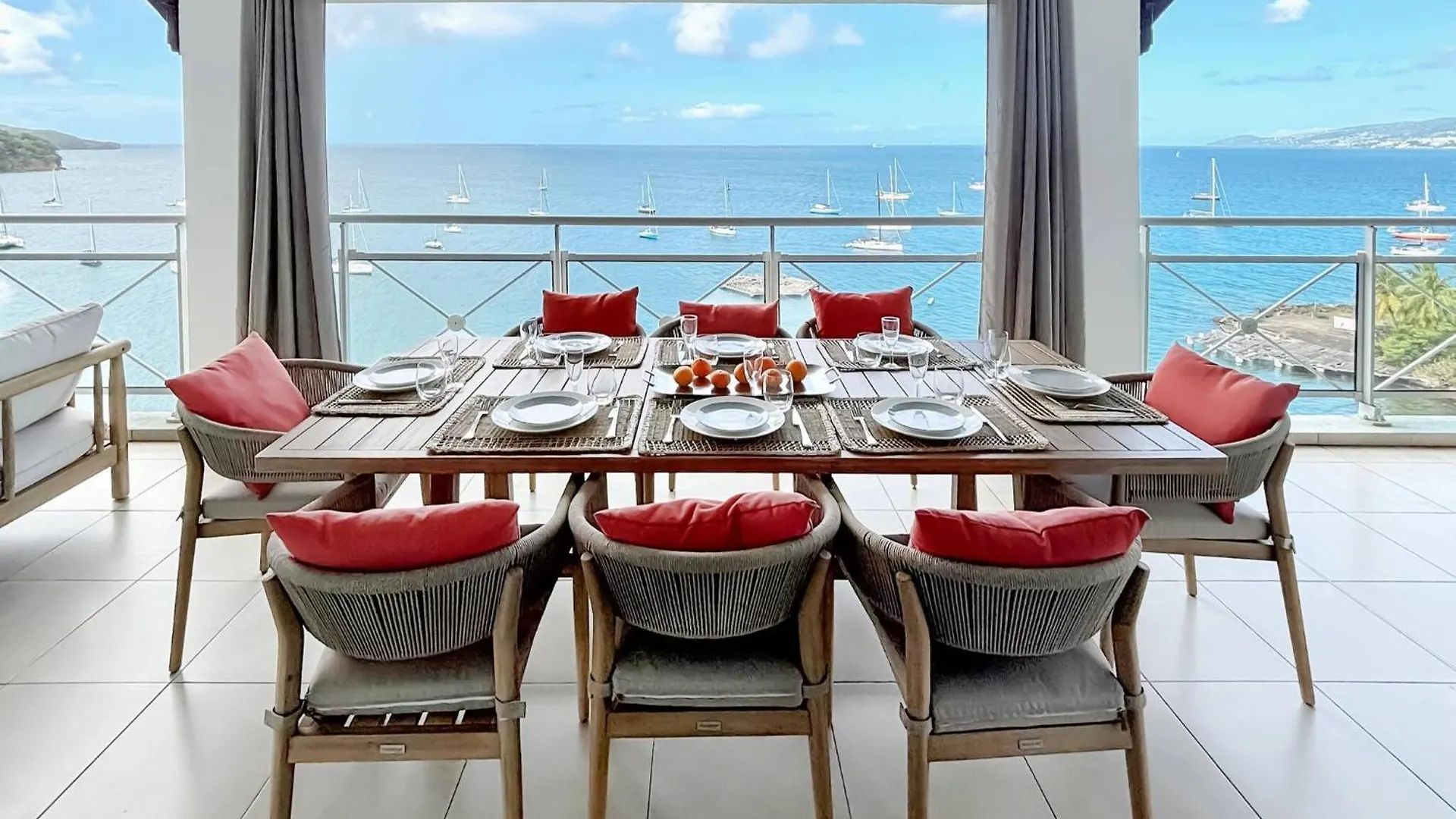 Le Grand Bleu T5 Haut Standing, Vue Mer Et Pieds Dans L'Eau Les Trois-Ilets Apartamento