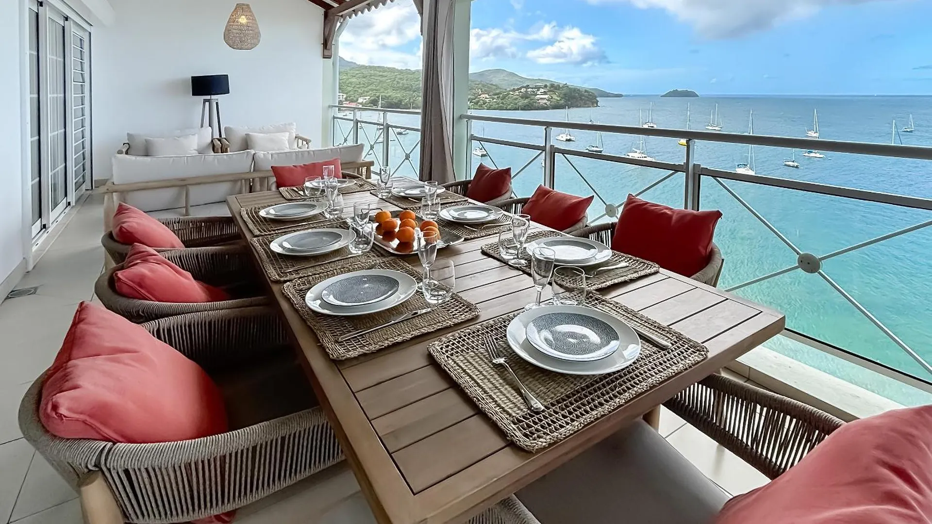 Le Grand Bleu T5 Haut Standing, Vue Mer Et Pieds Dans L'Eau Les Trois-Ilets Apartment