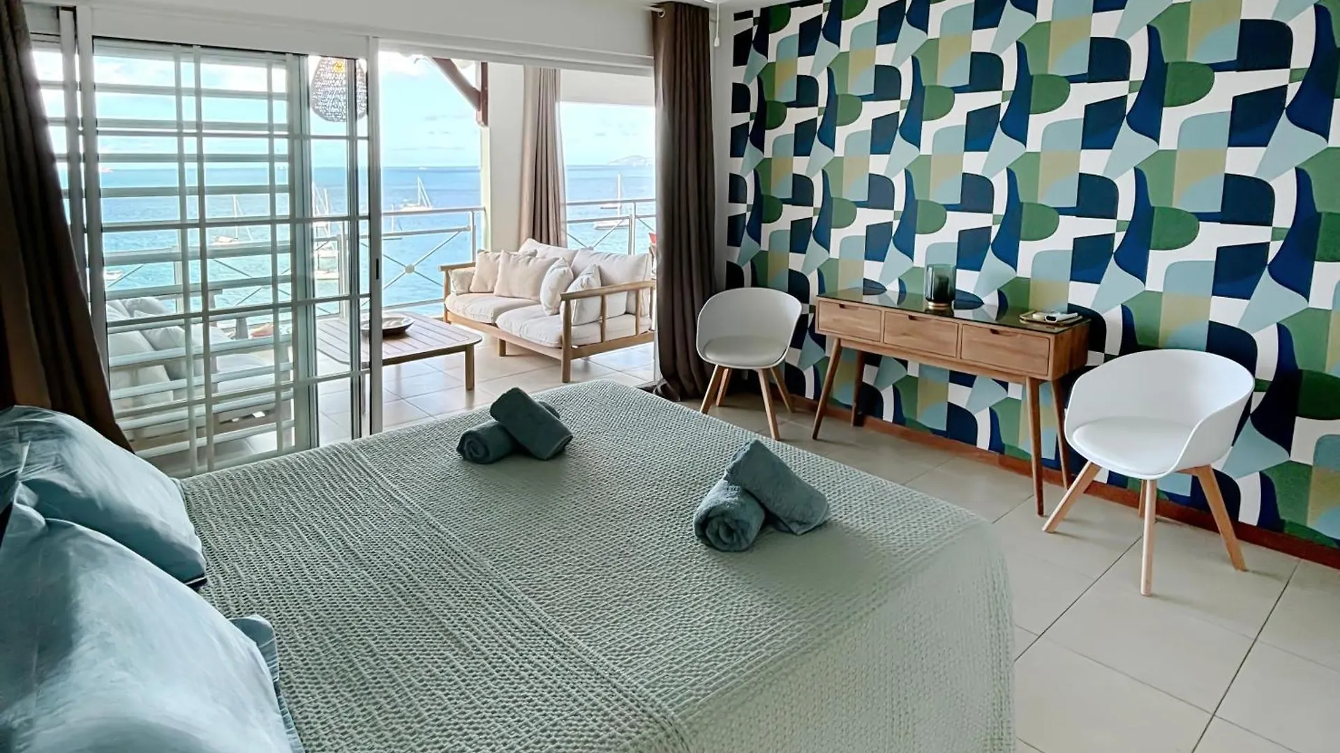 Apartment Le Grand Bleu T5 Haut Standing, Vue Mer Et Pieds Dans L'Eau Les Trois-Ilets